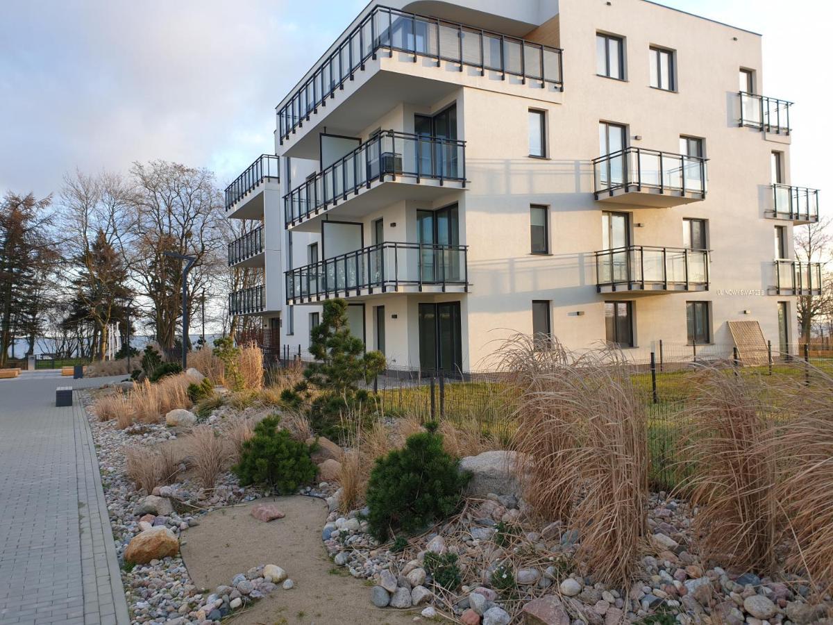 Apartament tuz przy plazy z widokiem na morze, balkonem i hamakami Puck Zewnętrze zdjęcie