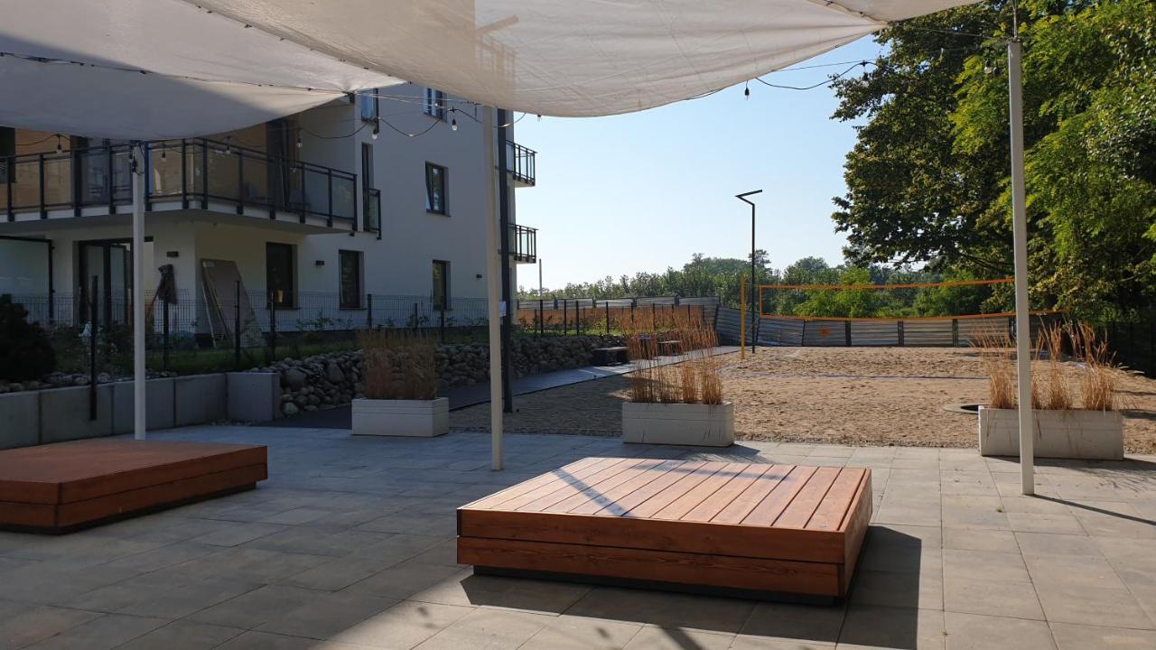 Apartament tuz przy plazy z widokiem na morze, balkonem i hamakami Puck Zewnętrze zdjęcie
