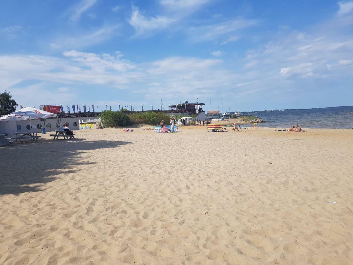 Apartament tuz przy plazy z widokiem na morze, balkonem i hamakami Puck Zewnętrze zdjęcie