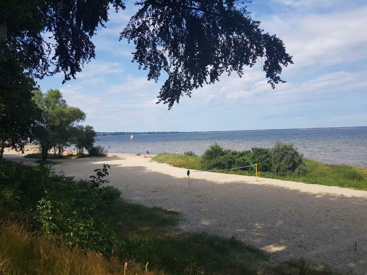 Apartament tuz przy plazy z widokiem na morze, balkonem i hamakami Puck Zewnętrze zdjęcie