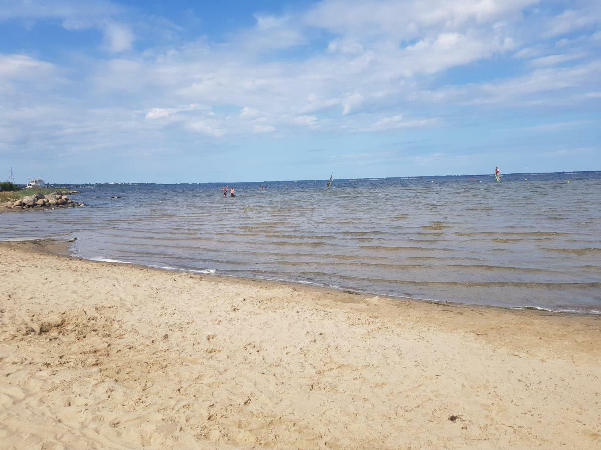 Apartament tuz przy plazy z widokiem na morze, balkonem i hamakami Puck Zewnętrze zdjęcie